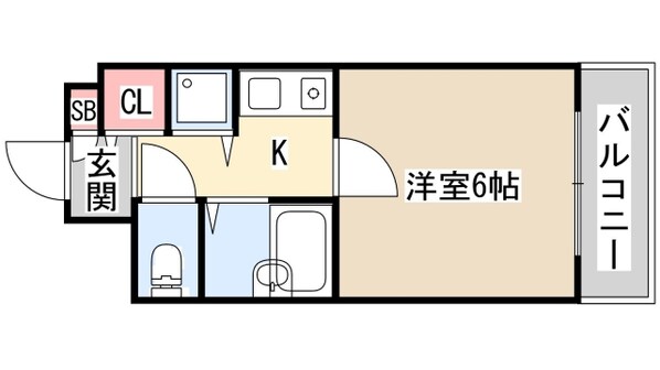 パルシオ三宮フラワーロードの物件間取画像